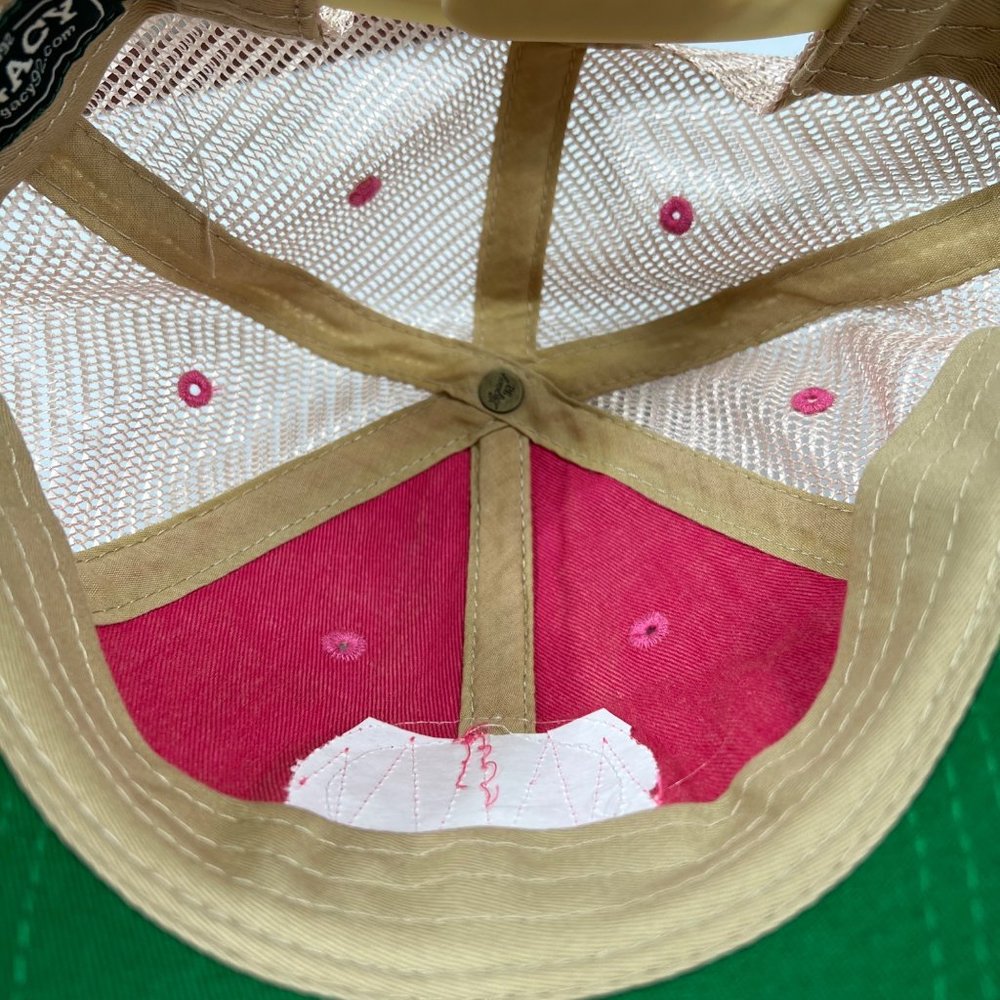 NEW Eleven North Clothing Co Legacy Old Favorite Relaxed Twill Trucker Pink Hat - Picture 8 of 9